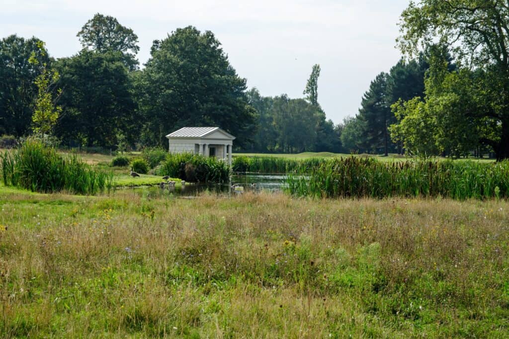 Temple in the meadow of Old Deer Park in Richmond in the concept of reasons for moving to Richmond.